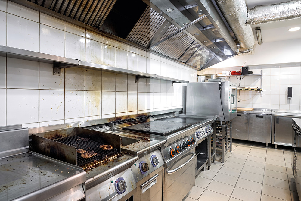 Commercial Kitchen Deep Cleaning Before After 1a